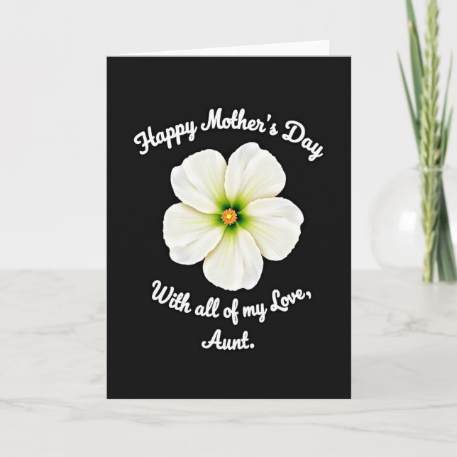 Striped Love Aunt Mothers Day Card (Front)