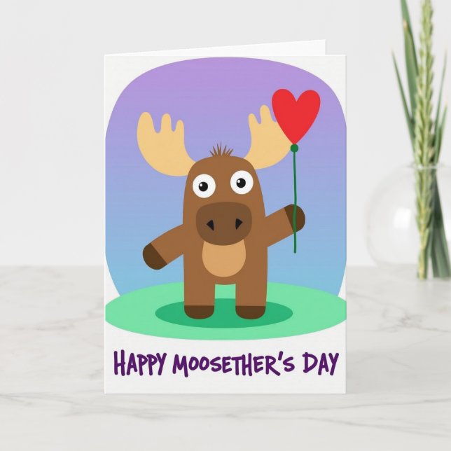 Striped Love Balloon Card (Front)