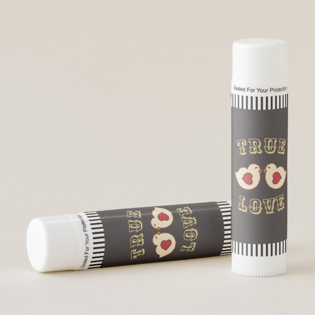 Striped Lovebirds Lip Balms (Front)