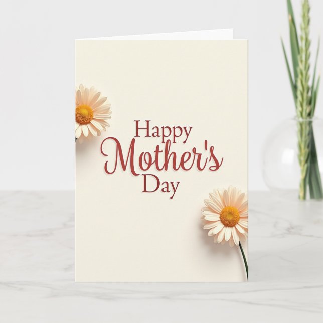 Striped Lovely Mom Card (Front)