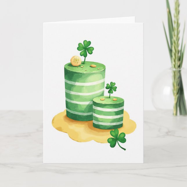 Striped Luck O Green Card (Front)