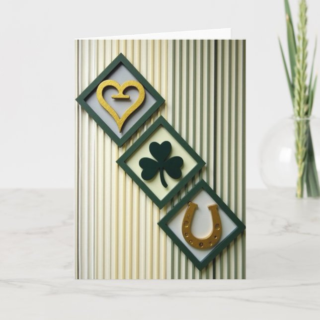 Striped Lucky Charms Card (Front)