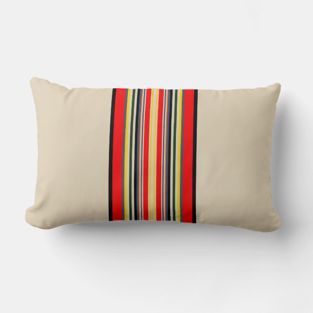 Striped Lumbar Pillow (Front)