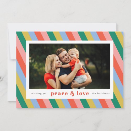 Striped Merry Border Card