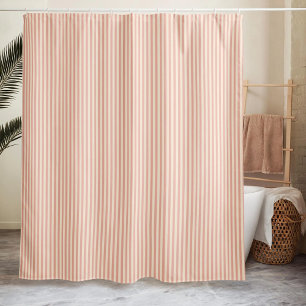 Striped Minimalist  Shower Curtain