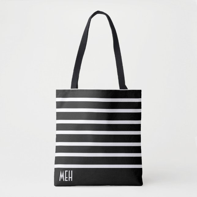 Striped Minor Monogram Tote Bag (Front)