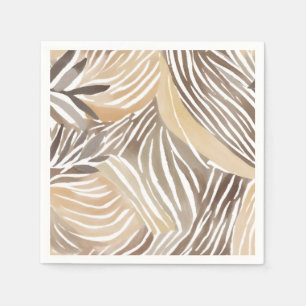 Striped Modern Neutral Beige Simple Napkins