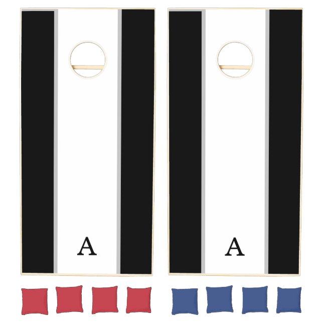 Striped Monogram Cornhole Set (Set)