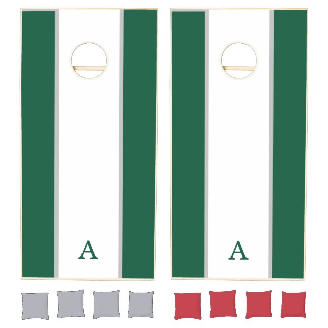 Striped Monogram Cornhole Set (Set)
