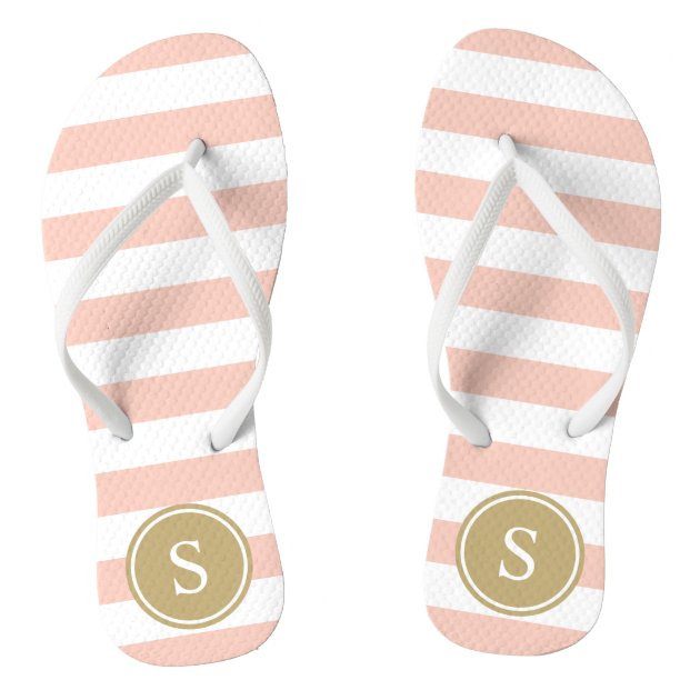 blush flip flops