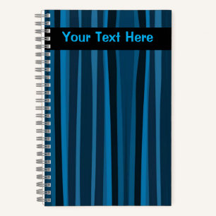Striped Moody Denim Notebook
