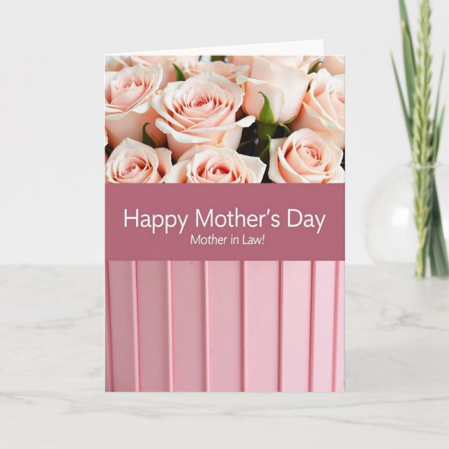 Striped Mother In Laws Day Card (Front)