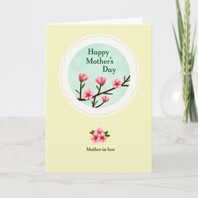 Striped Motherinlaw Greeting Card (Front)