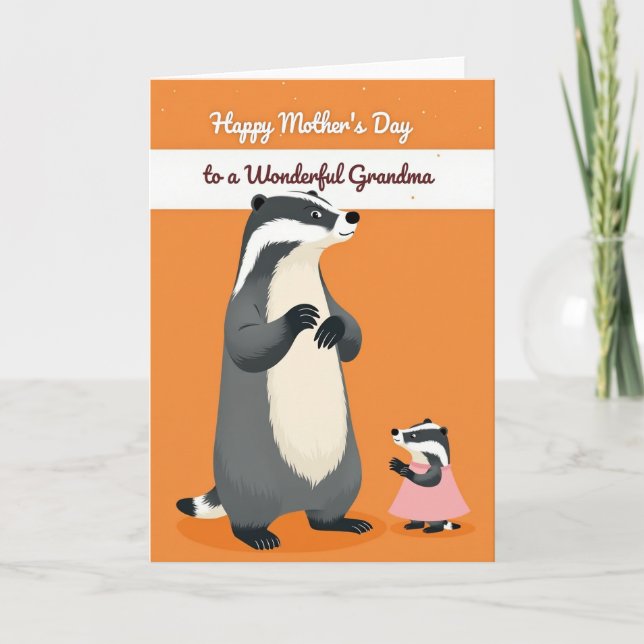 Striped Mothers Day Embrace Card (Front)