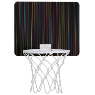 Striped Multicolored Mini Basketball Hoop