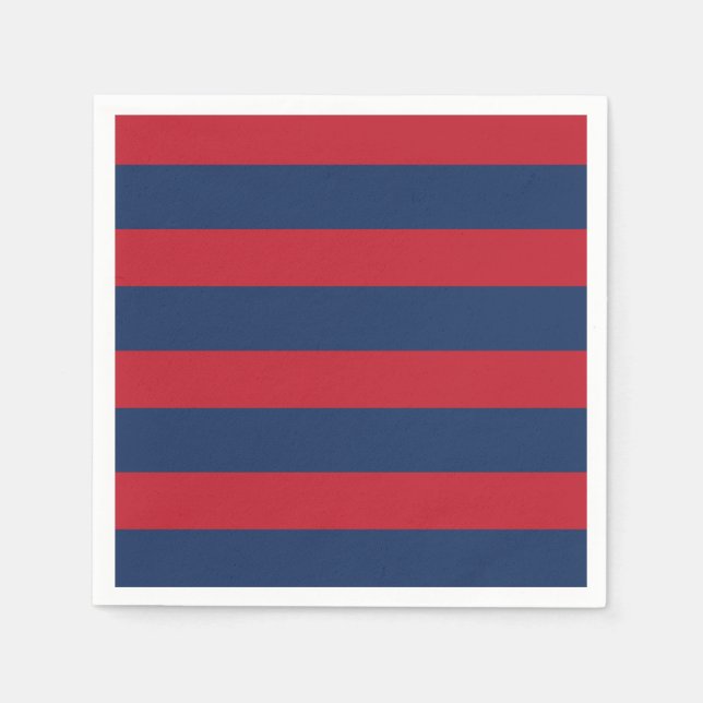 Striped Nautical Marine Napkins (Front)