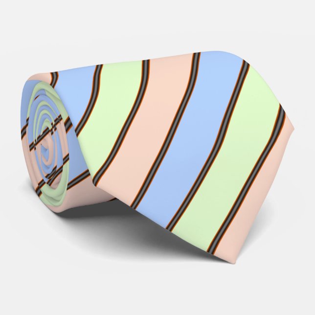 Striped Neck Tie (Rolled)