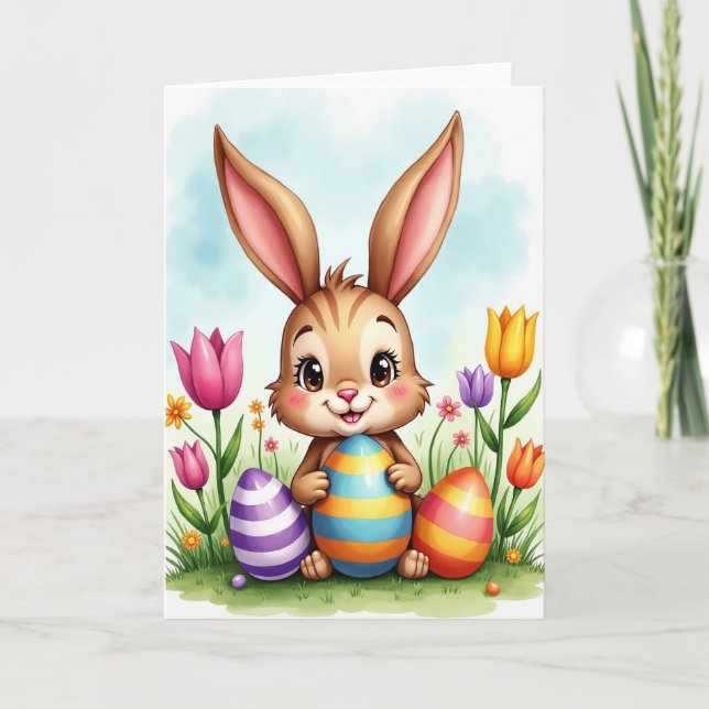 Striped Oval Surprise Card (Front)