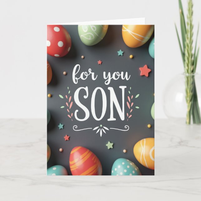 Striped Ovate Objects Card (Front)