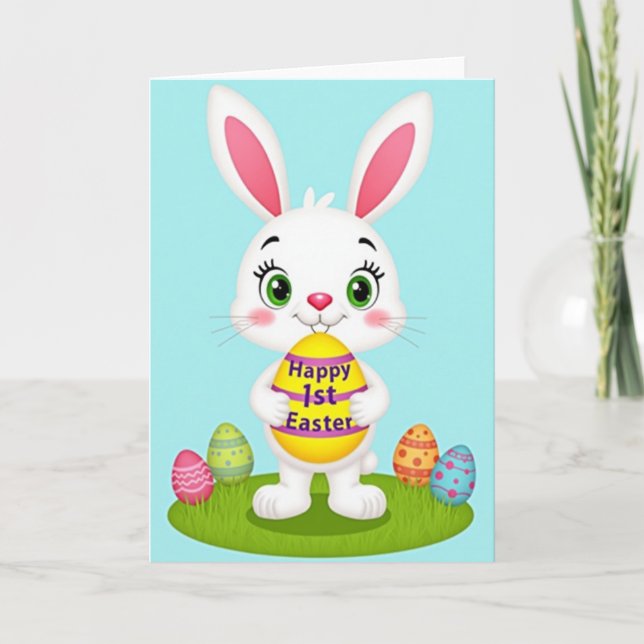Striped Ovoid Rabbit Card (Front)