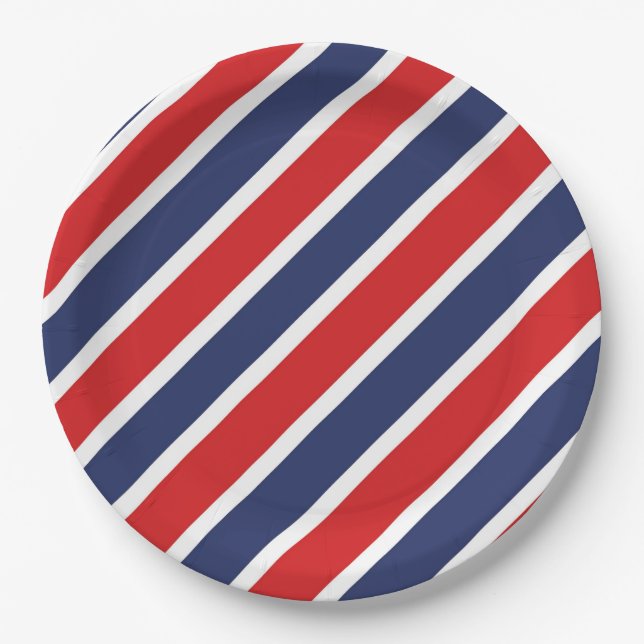 Striped Paper Plates (Front)