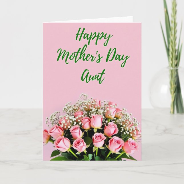 Striped Pastel Blooms Thank You Card (Front)