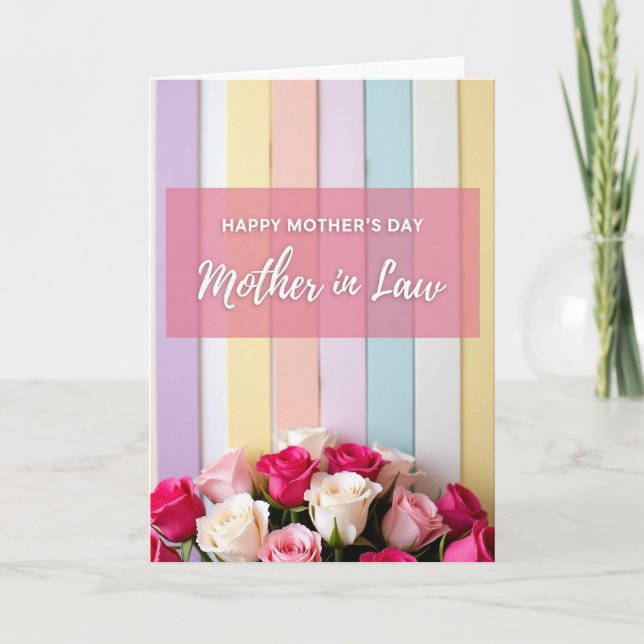 Striped Pastel Gratitude Card (Front)