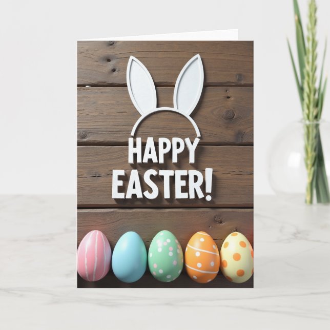 Striped Pastel Season Card (Front)