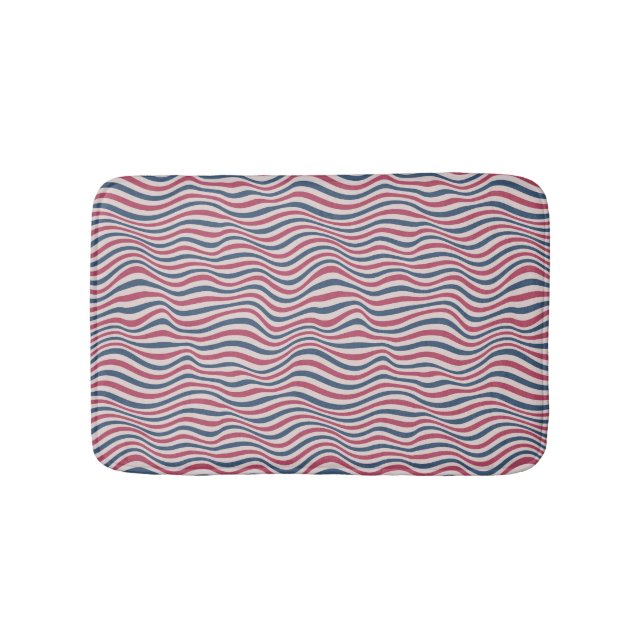 Striped pattern 2 bathroom mat (Front)