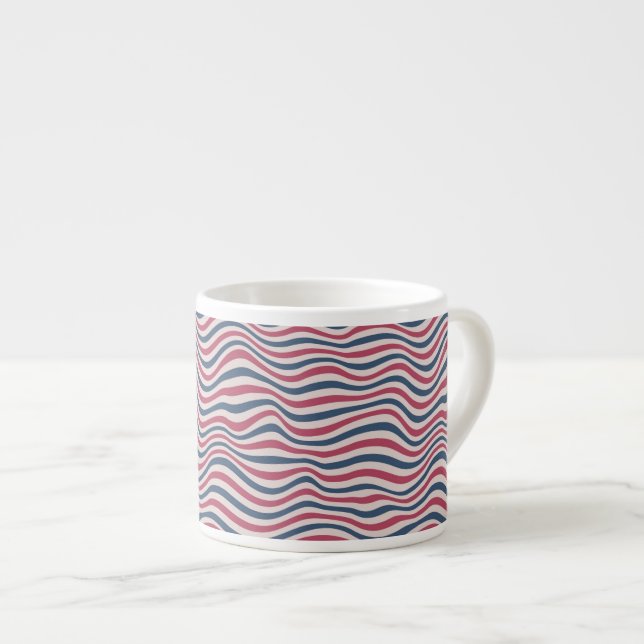 Striped pattern 2 espresso cup (Front Right)