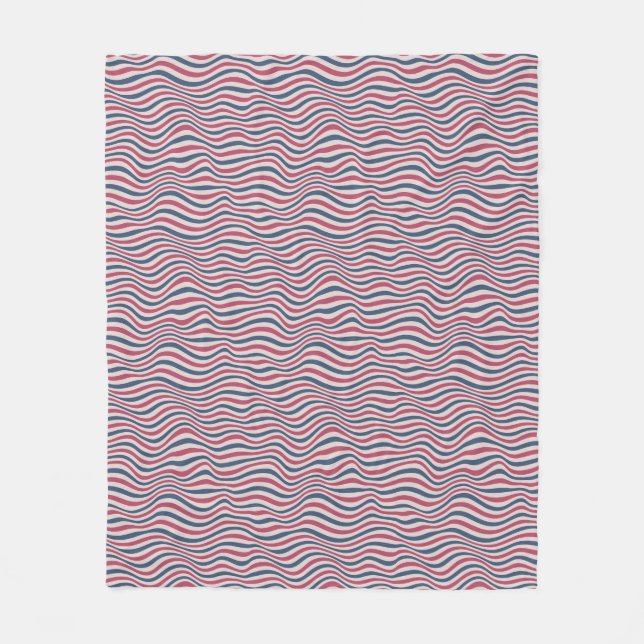 Striped pattern 2 fleece blanket (Front)