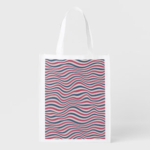 Striped pattern 2 grocery bag