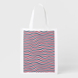 Striped pattern 2 grocery bag