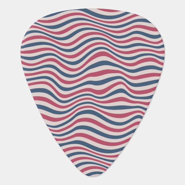 Striped pattern 2 guitar pick (Front)