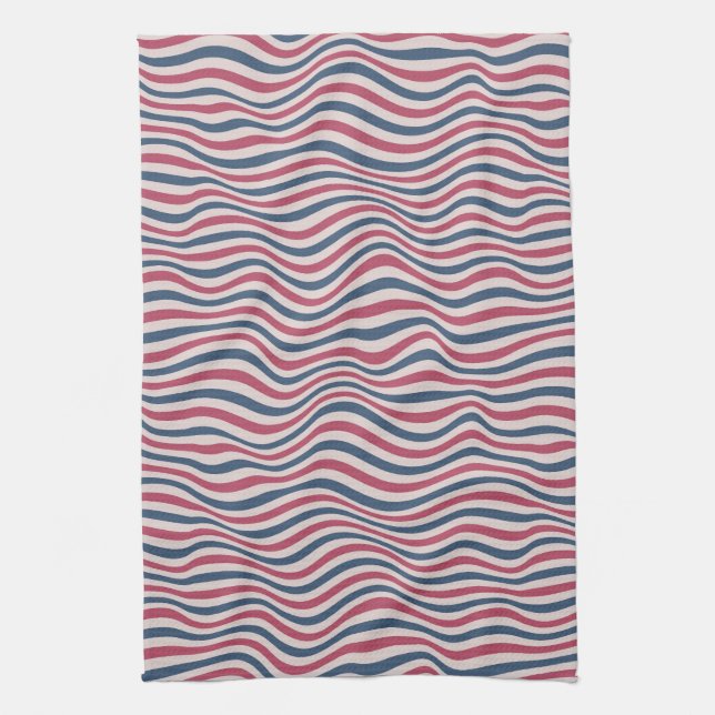 Striped pattern 2 kitchen towel (Vertical)
