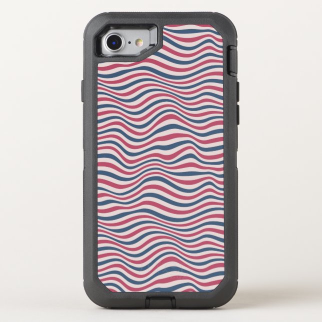 Striped pattern 2 otterbox iPhone case (Back)