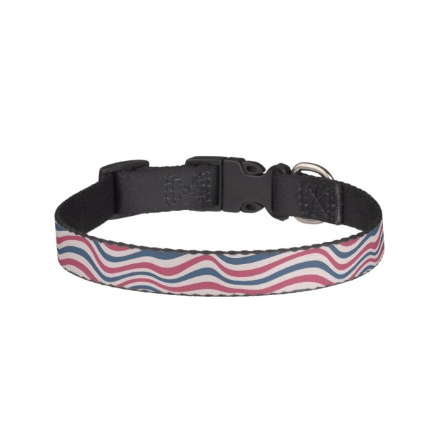 Striped pattern 2 pet collar (Front)