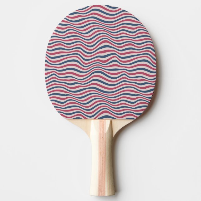 Striped pattern 2 ping pong paddle (Front)