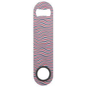 Striped pattern 2 speed bottle opener