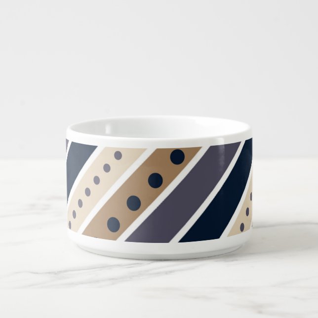 Striped pattern design chili bowl (Center)