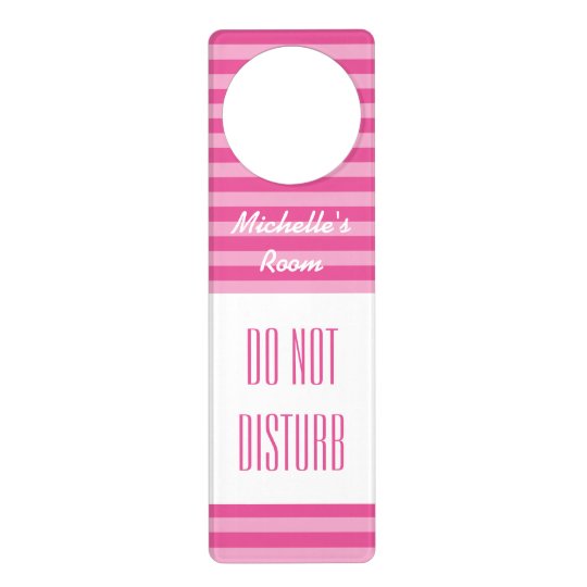 Striped pattern door hanger | Do not disturb sign | Zazzle