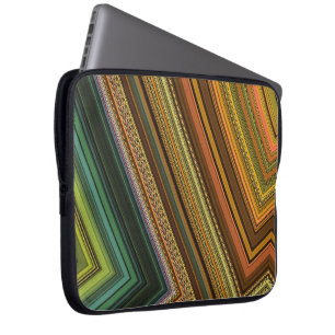 Striped Pattern Electronics Bag