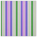 Striped Pattern Fabric | Purple Green Stripes