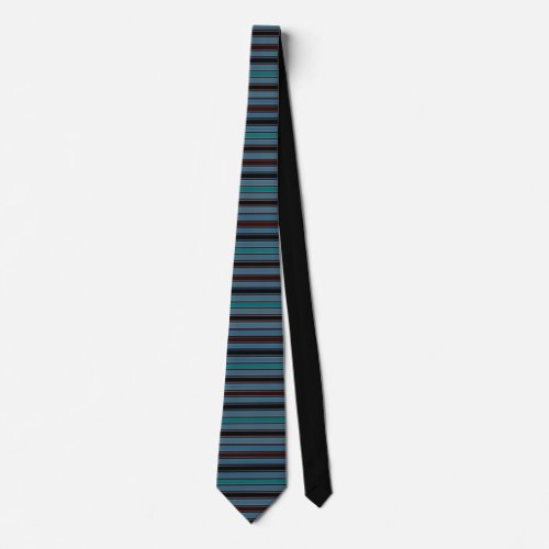 Striped Pattern Front Design Only Neck Tie