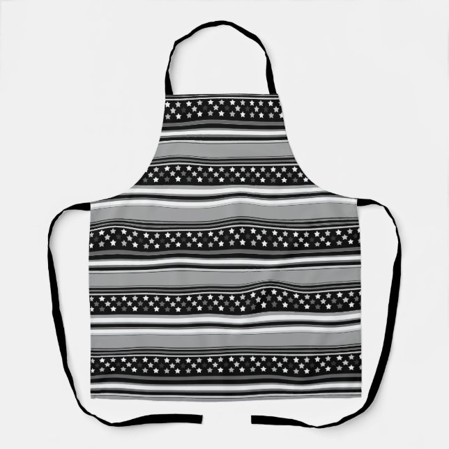 Striped pattern horizontal with stars apron (Front)