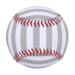Striped pattern in gray and lavender baseball