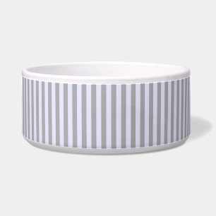 Striped pattern in gray and lavender bowl