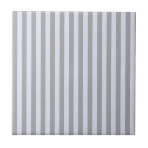 Striped pattern in gray and lavender ceramic tile