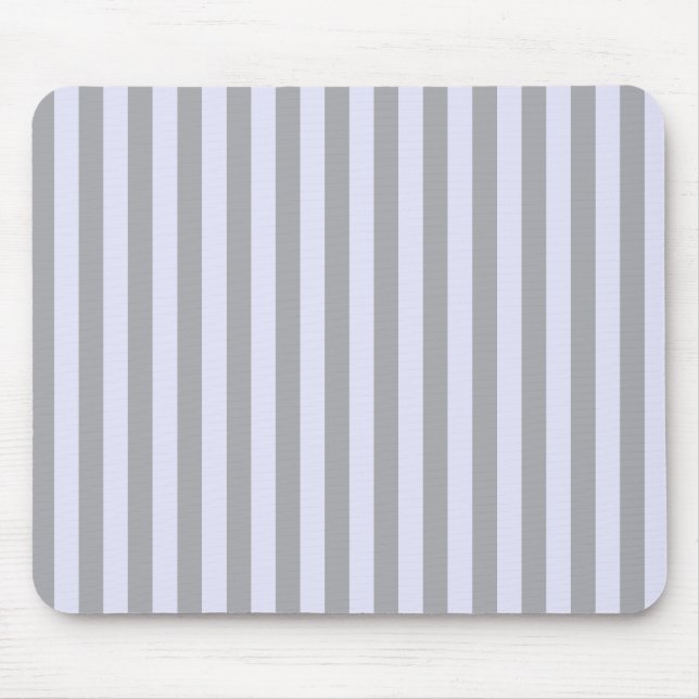Striped pattern in gray and lavender mouse pad (Front)