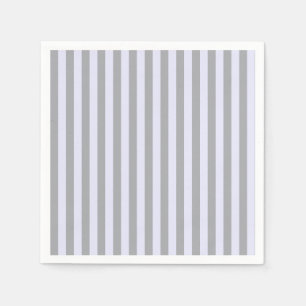 Striped pattern in gray and lavender napkins